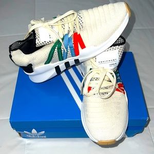 🧡💙💚 Adidas EQT Racing ADV PK - Size 7 Womens - Cream 👟